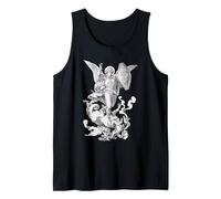 Archangel Saint Michael Fighting the Dragon Catholic Tank Top