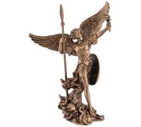 Archangel Uriel Miniature with Spear and Torch, Bronze, Veronese Collection