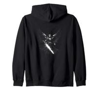 Archangel warrior design vintage 90s washout Zip Hoodie
