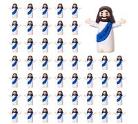 ARCHCRTC Mini Jesus Figures He is Risen Jesus Doll Little Jesus Figurine to Hide and S lassic Religious Gifts Christ Savior Jesus for Sunday Easter Egg Stuffers Gift (50, Blue)