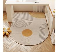 Arched Anti-Skid Gaming Chair Mat Wood/Tile Floor Protector 60x90CM Ideal for Office Home and Gaming Rooms - Non-Slip Surface