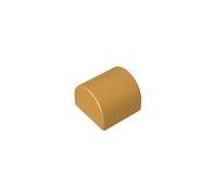 Arched Brick 1x3 Studless Inverted Smooth Tile 50PCS Compatible with Lego GDS-M255 49307 Classic Bulk Toy MOC Color:Pearl Gold