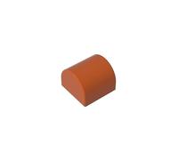Arched Brick 1x3 Studless Inverted Smooth Tile 50PCS Compatible with Lego GDS-M255 49307 Classic Bulk Toy MOC Color:Dark Orange