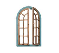 Arched Faux Windows For Wall, Old Rustic Window Frames, Farmhouse Window Frame Wall Decor, Rustic Decor For Home Bedroom Living Room