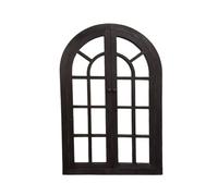 Arched Faux Windows For Wall, Old Rustic Window Frames, Farmhouse Window Frame Wall Decor, Rustic Decor For Home Bedroom Living Room