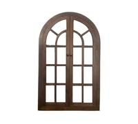 Arched Faux Windows For Wall, Old Rustic Window Frames, Farmhouse Window Frame Wall Decor, Rustic Decor For Home Bedroom Living Room