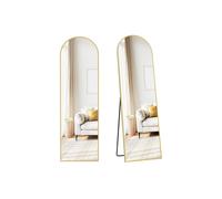 Rectangle Floor Mirror with Stand for Bedroom or Living Room, Ink Black / 165L x 60W cm