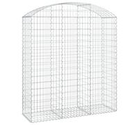 Arched Gabion Basket Galvanised Iron Mesh Wire Stone Basket Multi Sizes vidaXL