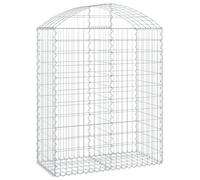 Arched Gabion Basket Galvanised Iron Mesh Wire Stone Basket Multi Sizes vidaXL