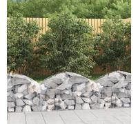 Arched Gabion Basket Galvanised Iron Mesh Wire Stone Basket Multi Sizes vidaXL