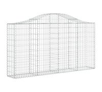 Arched Gabion Basket Stone Basket Gabion Retaining Wall Galvanised Iron vidaXL