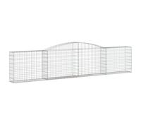 Arched Gabion Basket Stone Basket Gabion Retaining Wall Galvanised Iron vidaXL