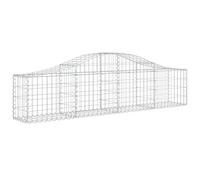 Arched Gabion Basket Stone Basket Gabion Retaining Wall Galvanised Iron vidaXL