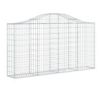 Arched Gabion Basket Stone Basket Gabion Retaining Wall Galvanised Iron vidaXL