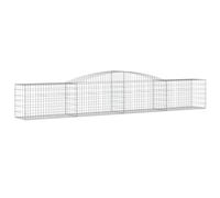 Arched Gabion Basket Stone Basket Gabion Retaining Wall Galvanised Iron vidaXL