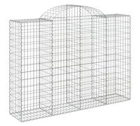 Arched Gabion Basket Stone Basket Gabion Retaining Wall Galvanised Iron vidaXL