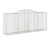 Arched Gabion Baskets 3 pcs 300x50x120/140 cm Galvanised Iron