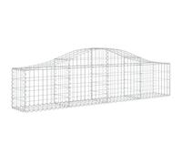 Arched Gabion Basket Stone Basket Gabion Retaining Wall Galvanised Iron vidaXL