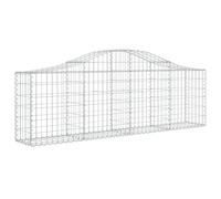 Arched Gabion Basket Stone Basket Gabion Retaining Wall Galvanised Iron vidaXL