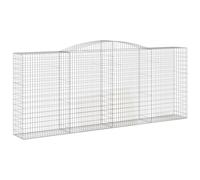 vidaXL Arched Gabion Baskets 5 pcs 400x50x160/180 cm Galvanised Iron