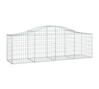 Arched Gabion Basket Stone Basket Gabion Retaining Wall Galvanised Iron vidaXL