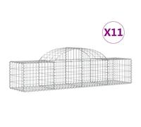 Arched Gabion Basket Stone Basket Gabion Retaining Wall Galvanised Iron vidaXL