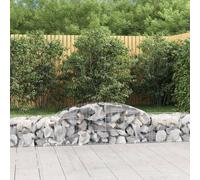 Arched Gabion Basket Stone Basket Gabion Retaining Wall Galvanised Iron vidaXL