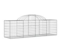 Arched Gabion Basket Stone Basket Gabion Retaining Wall Galvanised Iron vidaXL