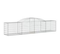 Arched Gabion Basket Stone Basket Gabion Retaining Wall Galvanised Iron vidaXL