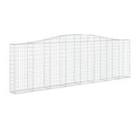 Arched Gabion Basket Stone Basket Gabion Retaining Wall Galvanised Iron vidaXL