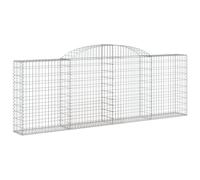 Arched Gabion Basket Stone Basket Gabion Retaining Wall Galvanised Iron vidaXL