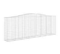 Arched Gabion Basket Stone Basket Gabion Retaining Wall Galvanised Iron vidaXL