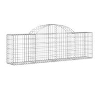 Arched Gabion Basket Stone Basket Gabion Retaining Wall Galvanised Iron vidaXL