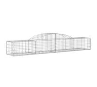 Arched Gabion Basket Stone Basket Gabion Retaining Wall Galvanised Iron vidaXL