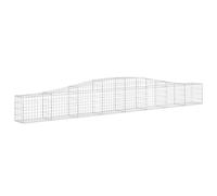 Arched Gabion Basket Stone Basket Gabion Retaining Wall Galvanised Iron vidaXL