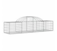 Arched Gabion Basket Stone Basket Gabion Retaining Wall Galvanised Iron vidaXL