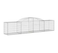 Arched Gabion Basket Stone Basket Gabion Retaining Wall Galvanised Iron vidaXL