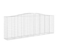 Arched Gabion Basket Stone Basket Gabion Retaining Wall Galvanised Iron vidaXL