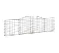 Arched Gabion Basket Stone Basket Gabion Retaining Wall Galvanised Iron vidaXL
