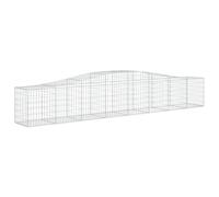 Arched Gabion Basket Stone Basket Gabion Retaining Wall Galvanised Iron vidaXL