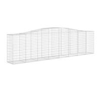 Arched Gabion Basket Stone Basket Gabion Retaining Wall Galvanised Iron vidaXL