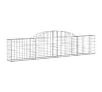 Arched Gabion Basket Stone Basket Gabion Retaining Wall Galvanised Iron vidaXL