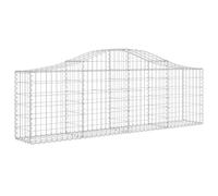 Arched Gabion Basket Stone Basket Gabion Retaining Wall Galvanised Iron vidaXL