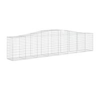 Arched Gabion Basket Stone Basket Gabion Retaining Wall Galvanised Iron vidaXL
