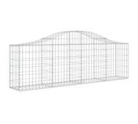 Arched Gabion Basket Stone Basket Gabion Retaining Wall Galvanised Iron vidaXL