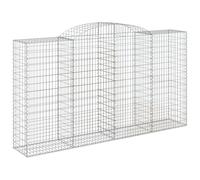 Arched Gabion Basket Stone Basket Gabion Retaining Wall Galvanised Iron vidaXL
