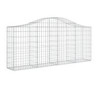 Arched Gabion Basket Stone Basket Gabion Retaining Wall Galvanised Iron vidaXL
