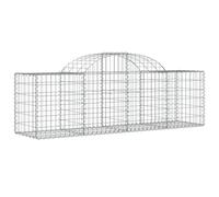 Arched Gabion Basket Stone Basket Gabion Retaining Wall Galvanised Iron vidaXL