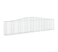 Arched Gabion Basket Stone Basket Gabion Retaining Wall Galvanised Iron vidaXL