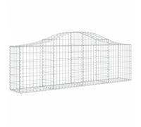 Arched Gabion Basket Stone Basket Gabion Retaining Wall Galvanised Iron vidaXL